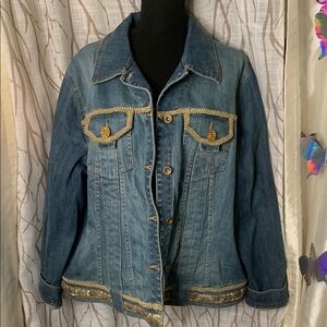 INC Embellished Denim Jacket
